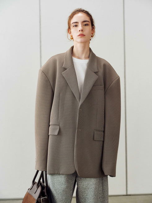 Veil Check Blazer